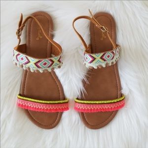 Qupid Flat Sandals